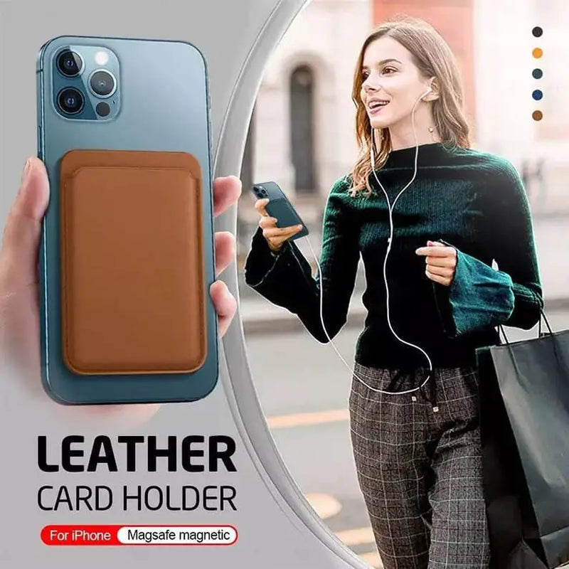 Original for Magsafe Magnetic Leather Wallet for Iphone 15 14 13 12 11 Pro Max plus Phone Card Bag Holder Case Accessories