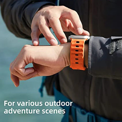Silicone Band for  Watch 49Mm 45Mm 44Mm 41Mm 40Mm 42Mm 38Mm Sports Bracelet Correa Iwatch Ultra Series 9 8 7 6 5 3 SE Strap